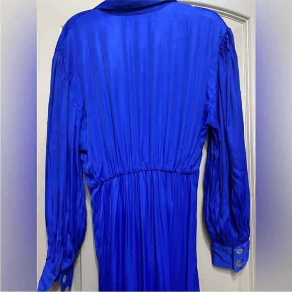 Farm Rio NWT Knotted Midi Dress in Blue Size Small - Picture 14 of 16